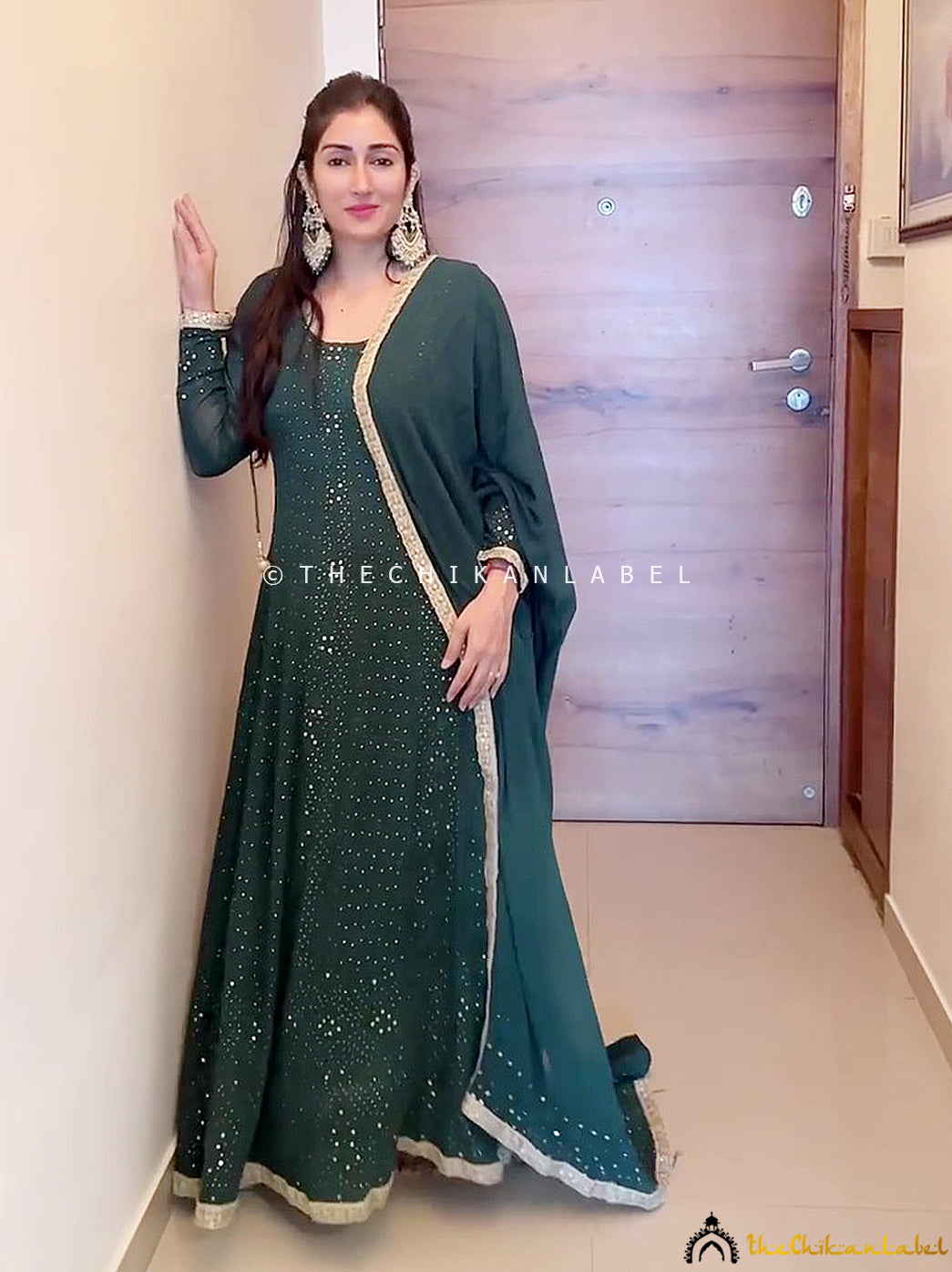 Handmade chikankari outfit designed for luxury festive wardrobes with traditional aesthetics

