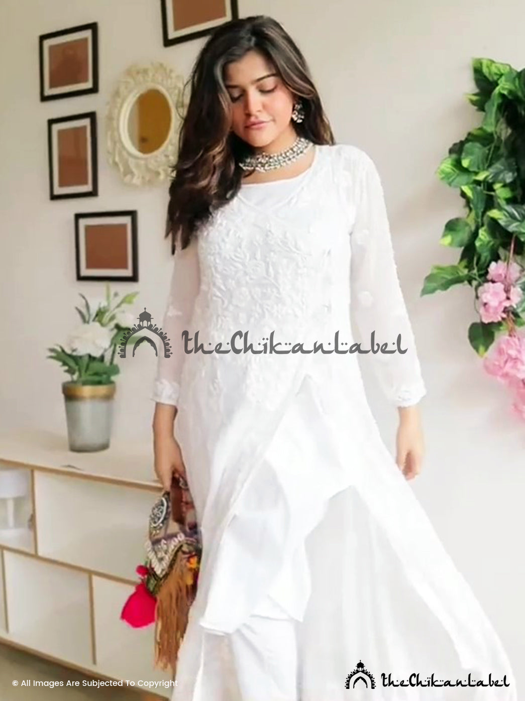 white dresses for girls kurti