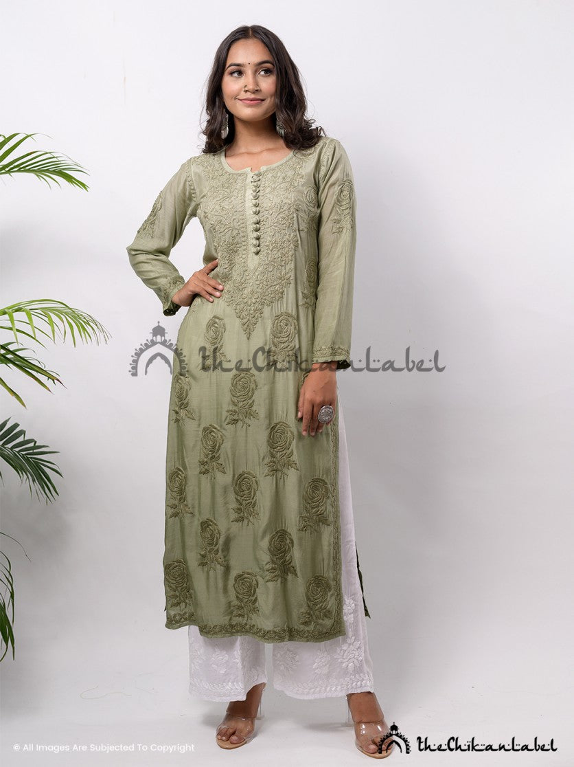 Buy Festival Wear Lilac Digital Printed Pure Muslin Kurti With Pant Online  From Surat Wholesale Shop.