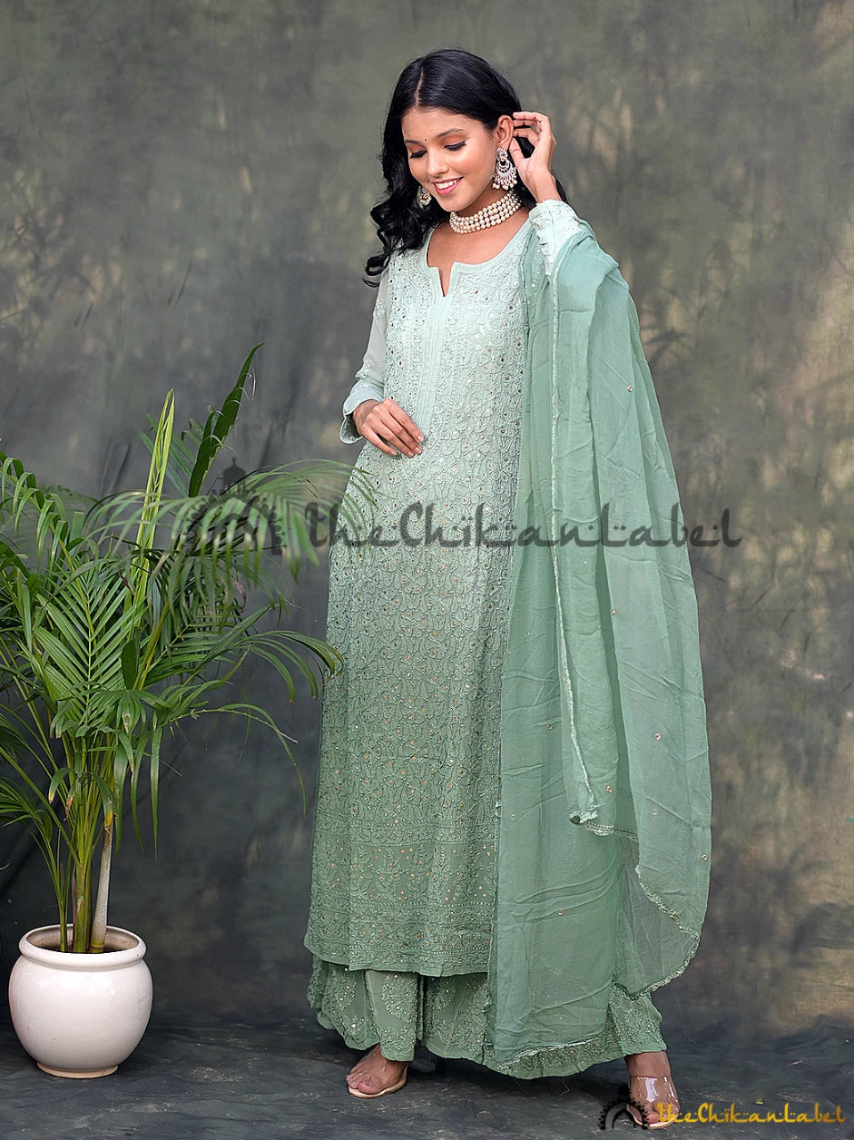 Buy Dark Green Rayon Embroidered Salwar Suit Online - LKV0142 | Andaaz  Fashion