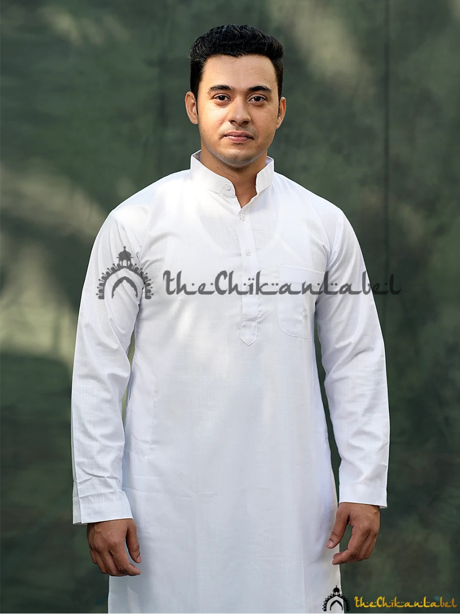 Buy Off-White Embroidered Cotton Straight Kurta With Dupatta Online at  Rs.2099 | Libas