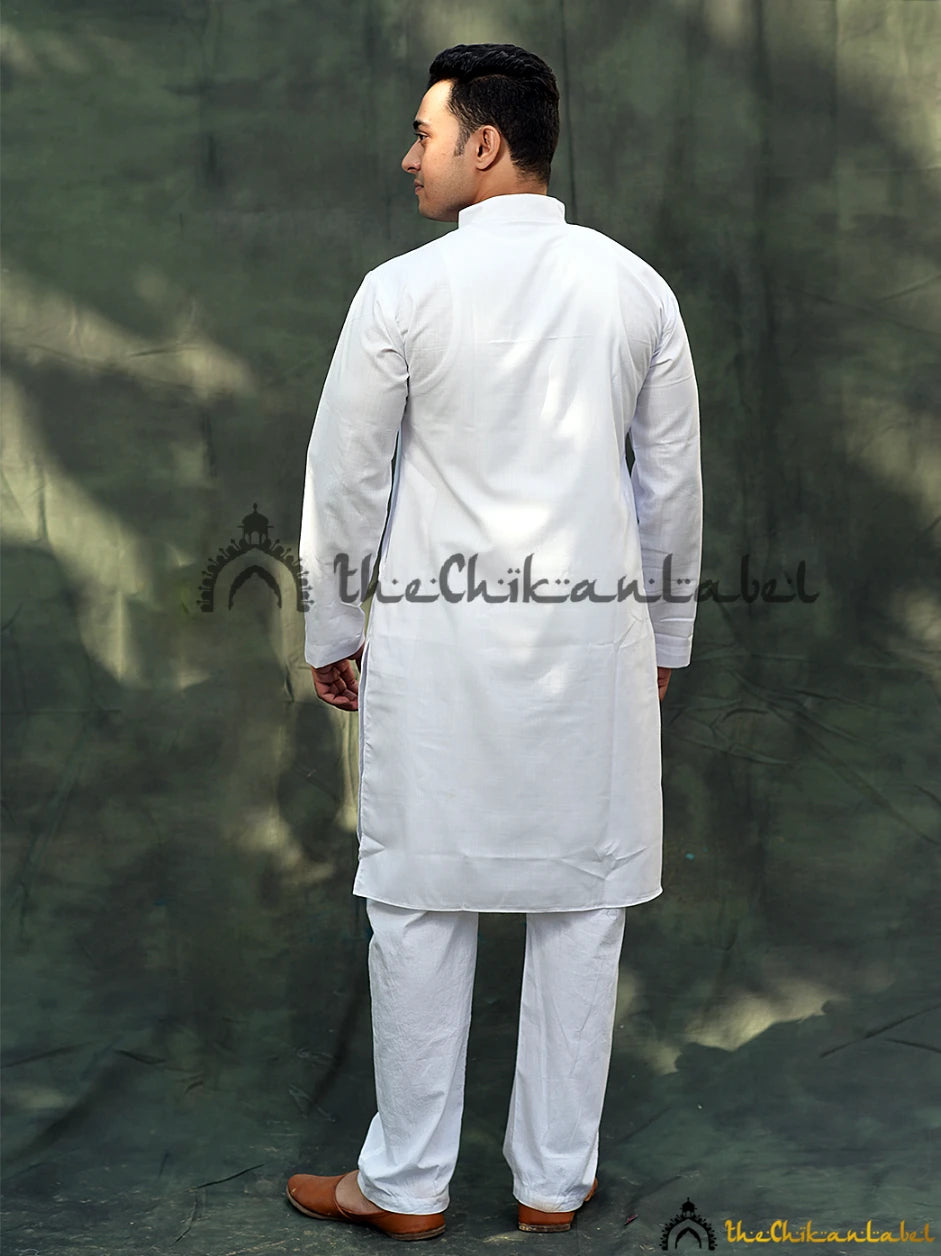 Share more than 201 white kurti pajama super hot